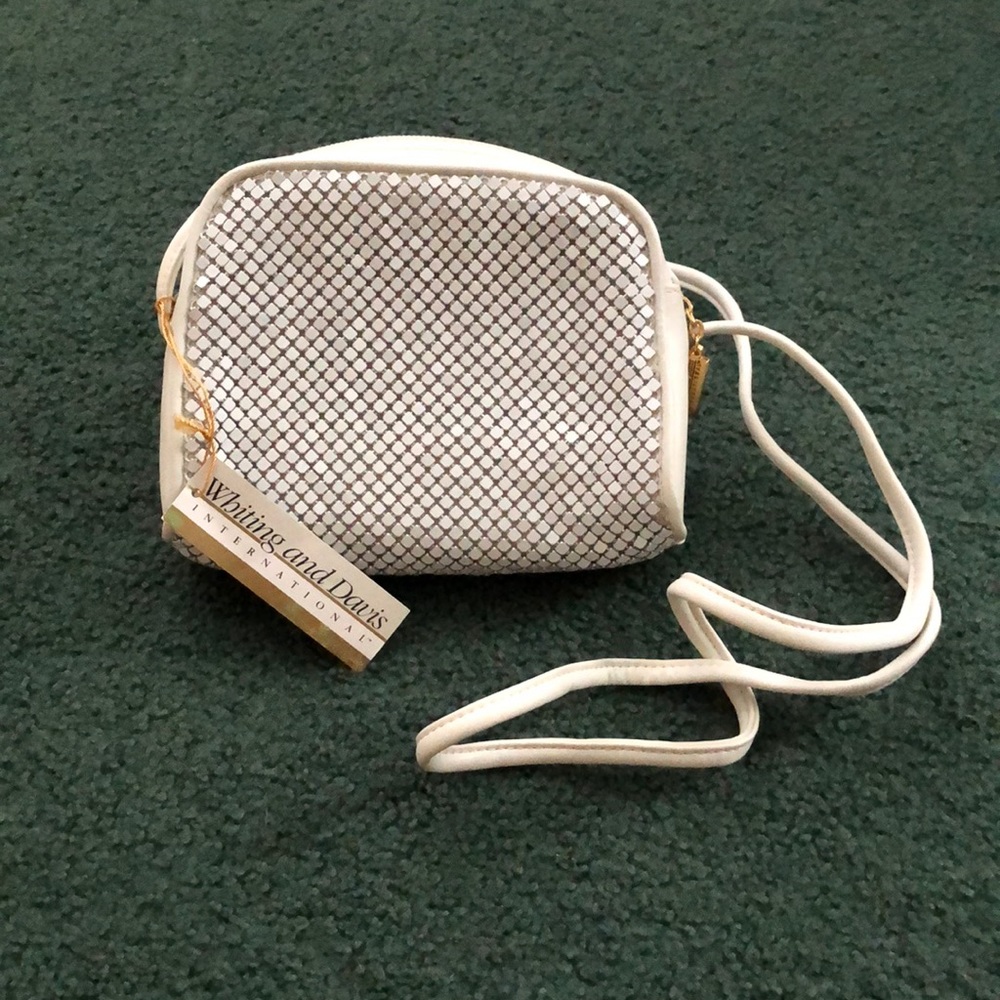 Whiting and Davis white bag